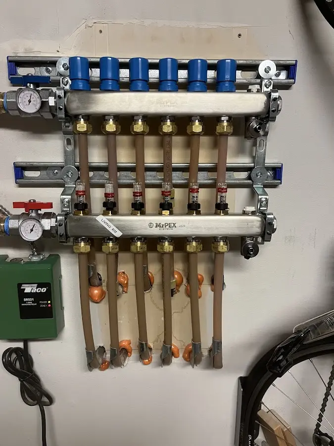 Plumber performing Gas Line Installation at a residential property in Westgate